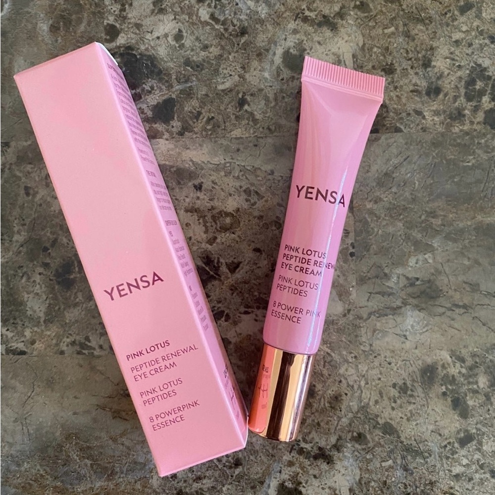 Yensa Pink Lotus Peptide Renewal Eye Cream 15ml Skincare Eyecare Beauty Eyes New